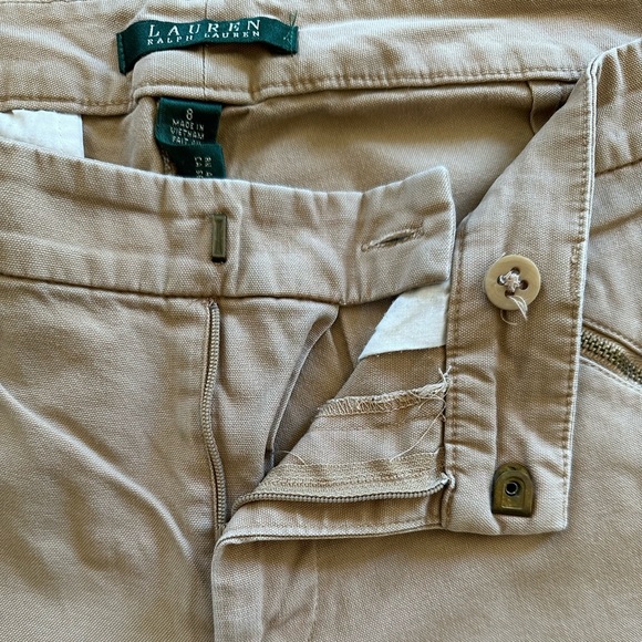 LAUREN Ralph Lauren Khaki Straight Pants Size 8 - Picture 7 of 7
